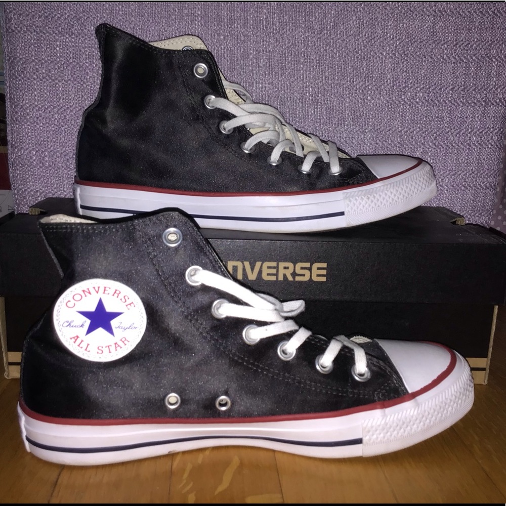 Rare Black Satin Chuck Taylor
